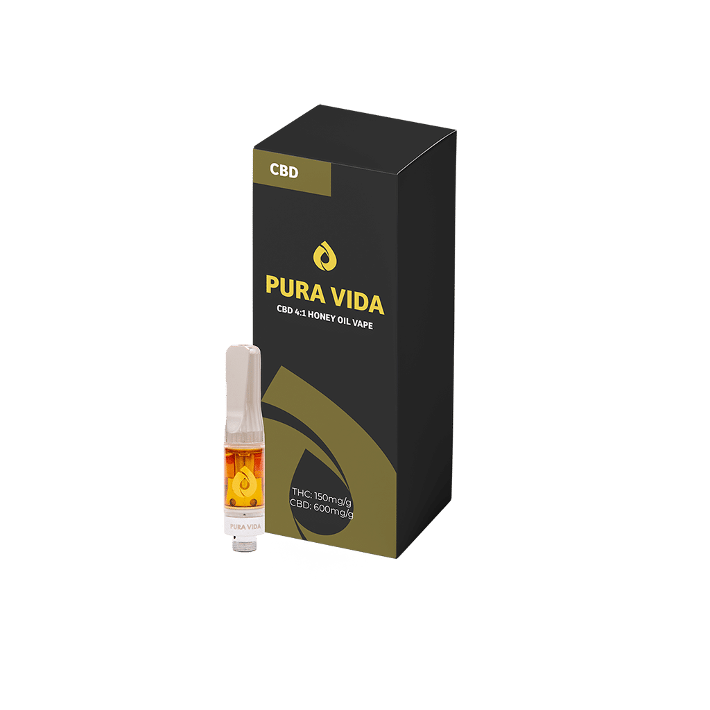 Pura Vida - CBD 4:1 Honey Oil Cartridge - Tantus Health Co