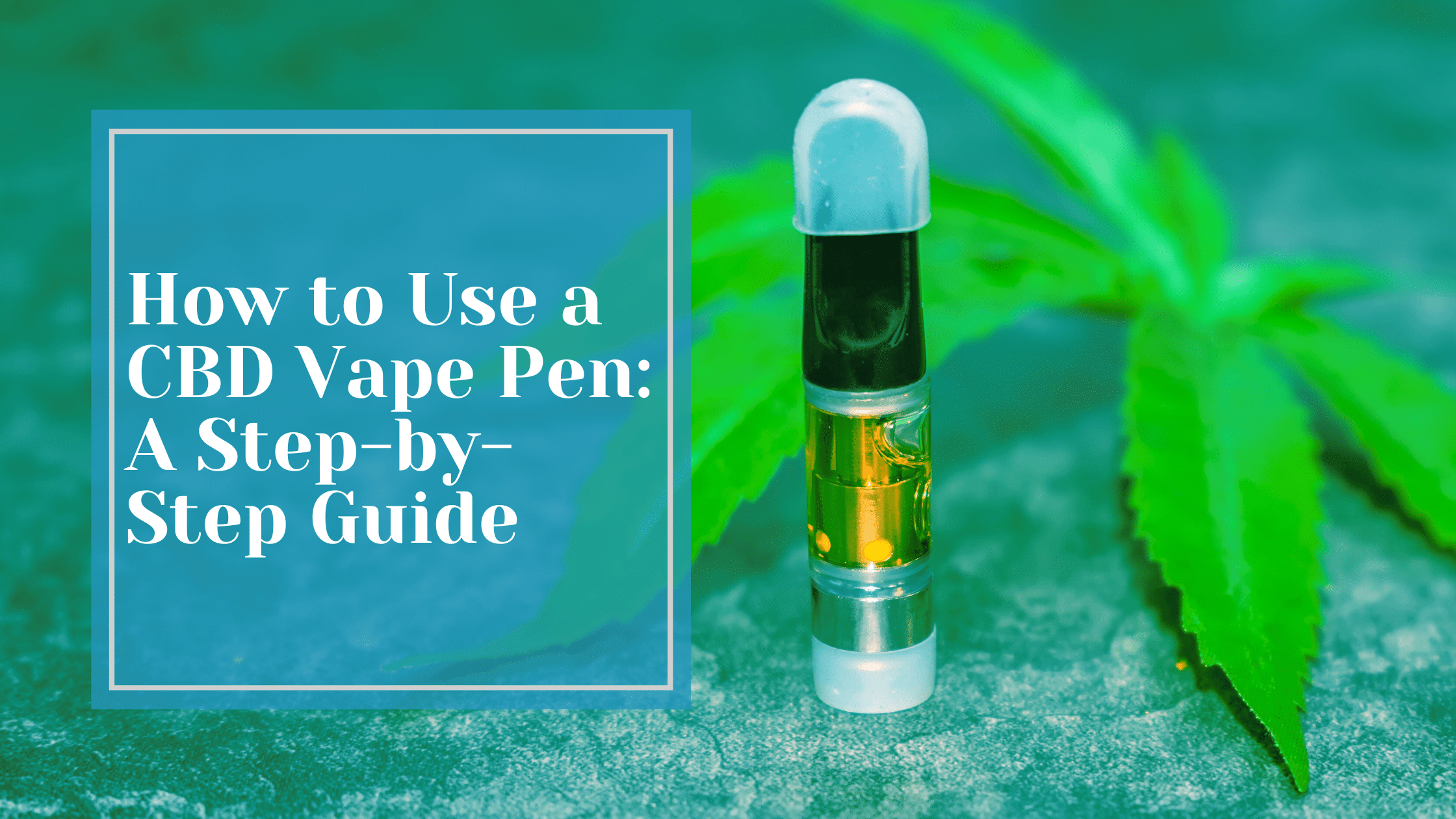 how to use a cbd vape pen canada